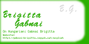 brigitta gabnai business card
